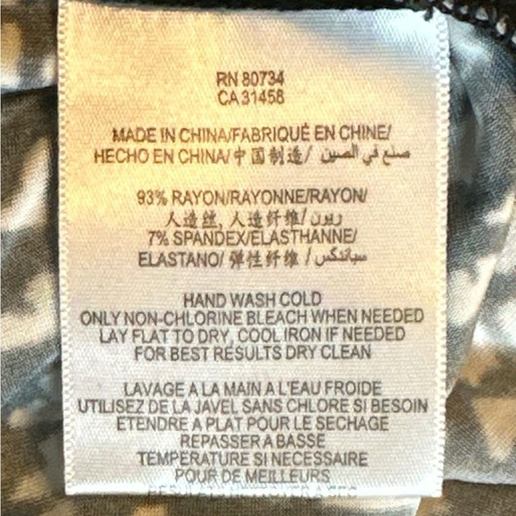 BCBGMAXAZRIA rayon spandex sleeveless pull on dress asymetrical collar - Picture 8 of 9